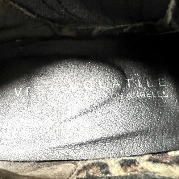 Very Volatile Jackson Black leather Western cowgirl Bootie women size 8 - Picture 7 of 10